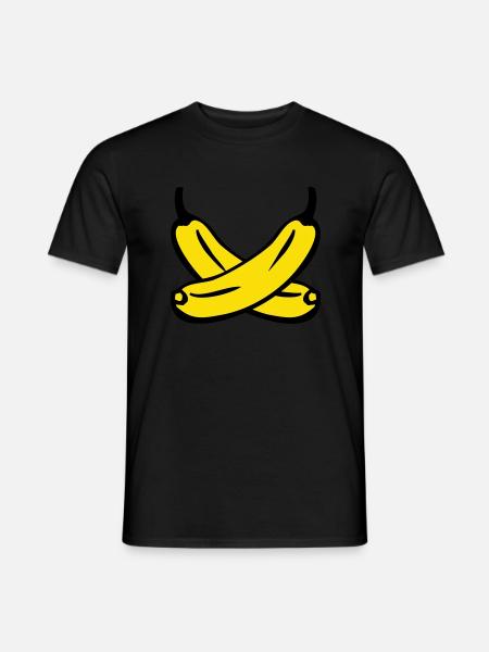 Bananen - Männer T-Shirt - Schwarz