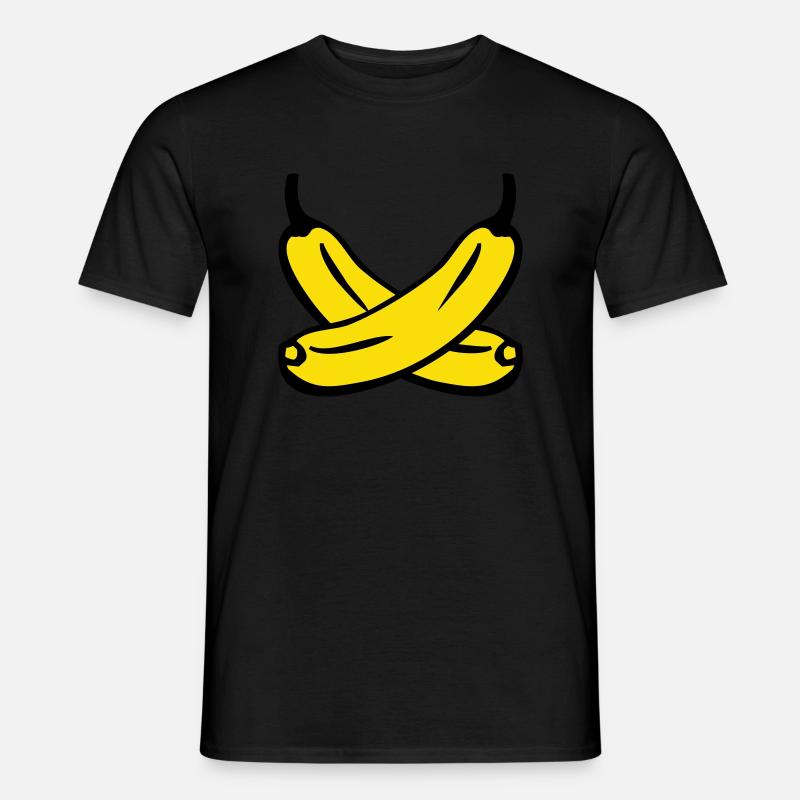 Bananen - Männer T-Shirt - Schwarz