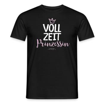 Vollzeit Prinzessin - Männer T-Shirt - Schwarz - Vorne - AI Model Male 178 light (178cm)