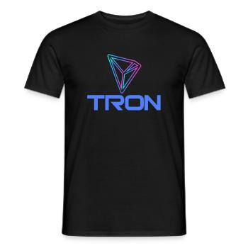 Tron Neon - Men's T-Shirt - black - Front - AI Model Male 178 light (178cm)