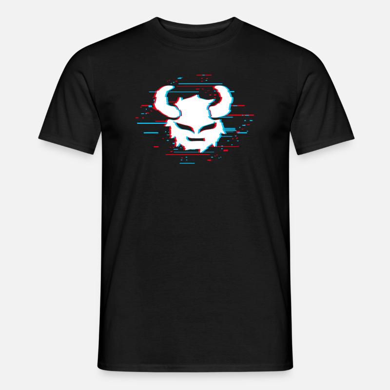 Glitched - Männer T-Shirt - Schwarz