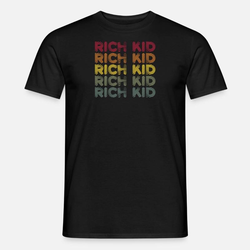Geld Reichtum - Rich Kid - Männer T-Shirt - Schwarz