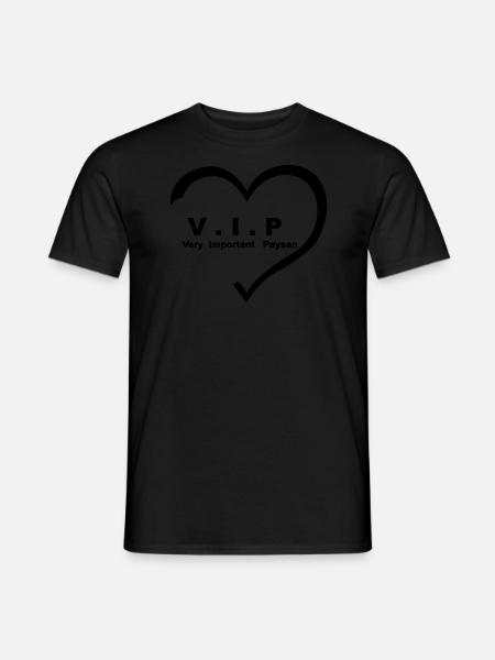 Very Important Peasant VIP heart 01 - Men's T-Shirt - black