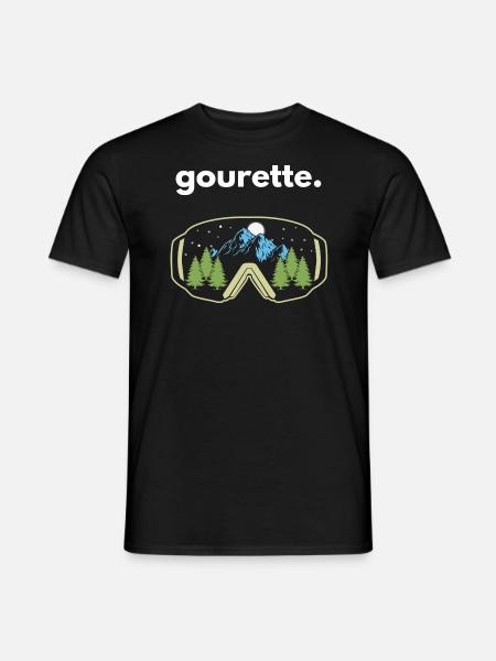Gourette. - T-shirt homme - noir