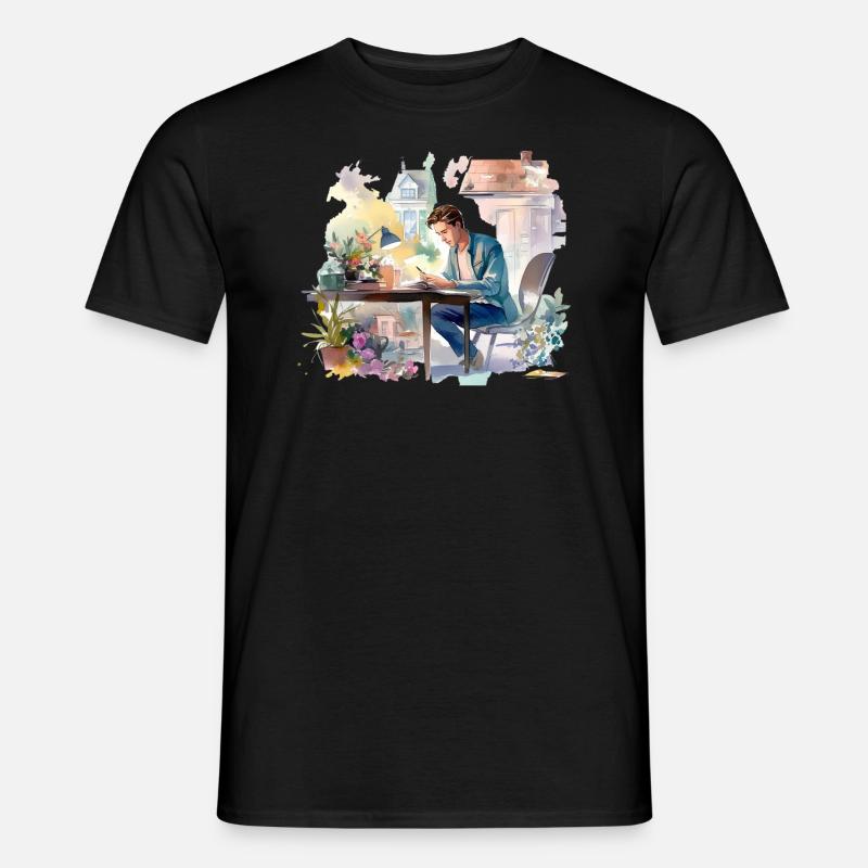 Allein ohne dich - Männer T-Shirt - Schwarz