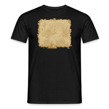 Dragon ancien - T-shirt homme - noir - Devant - AI Model Male 178 light (178cm)