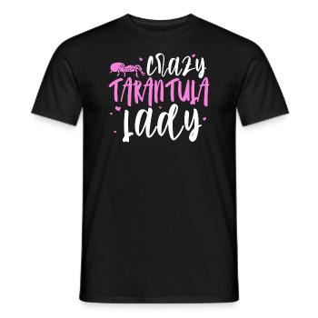 Tarantula Girl - Spider Arachnid Lover Tarantula - Men's T-Shirt - black - Front - AI Model Male 178 light (178cm)