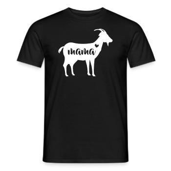 Goat Mothers Day Mama Farm Mom Lover Gift Women - Men's T-Shirt - black - Front - AI Model Male 178 light (178cm)