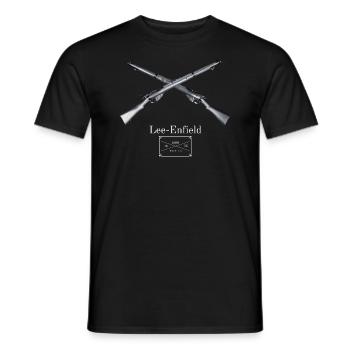 Fusil d’artillerie Lee-Enfield - .303 British Infantry - T-shirt homme - noir - Devant - AI Model Male 178 light (178cm)