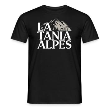 La Tania - Alpes - T-shirt homme - noir - Devant - AI Model Male 178 light (178cm)