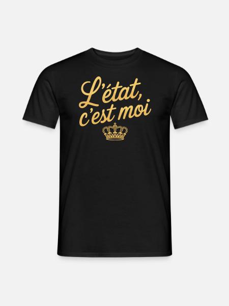 L'Etat c'est moi - T-shirt homme - noir