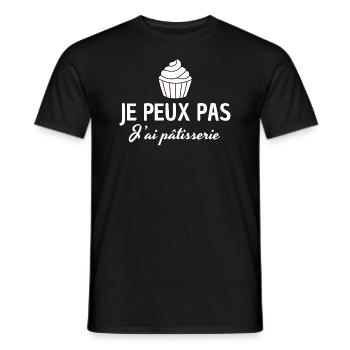 Ich kann kein Gebäck haben - Männer T-Shirt - Schwarz - Vorne - AI Model Male 178 light (178cm)