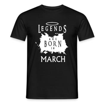 cadeau d'anniversaire Mars - T-shirt homme - noir - Devant - AI Model Male 178 light (178cm)