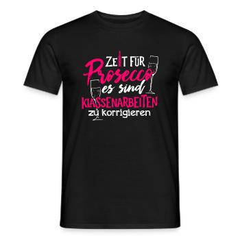 Lehrer - Klassenarbeiten - Männer T-Shirt - Schwarz - Vorne - AI Model Male 178 light (178cm)