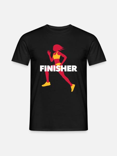 Running Finisher - Run - Fitness - Mænd T-shirt - sort