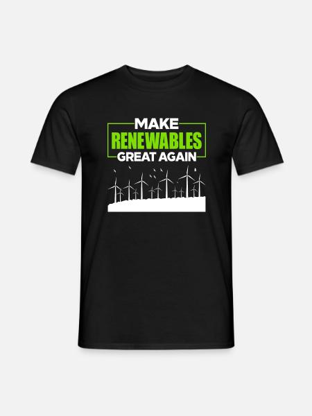 Make Renewables Great Again - Men's T-Shirt - black