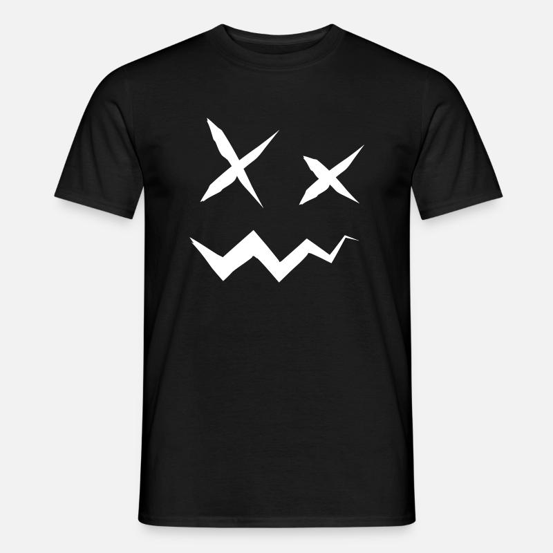 Monströses Gesicht - Männer T-Shirt - Schwarz