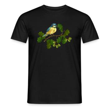 Oiseau - T-shirt homme - noir - Devant - AI Model Male 178 light (178cm)