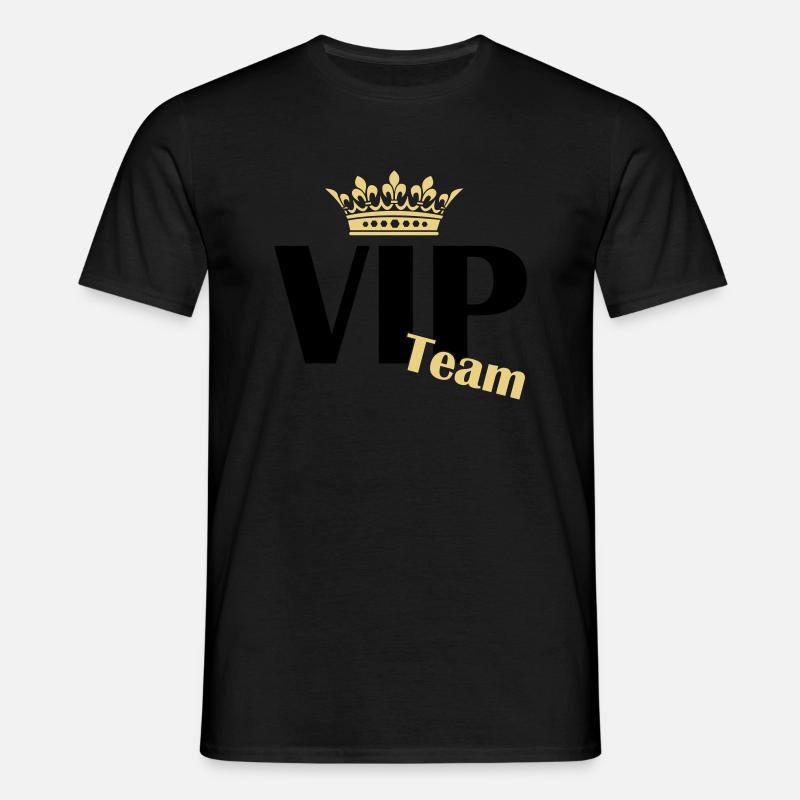 vip team - Männer T-Shirt - Schwarz