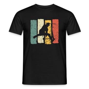 Stunt Scooter Shirt Boys Pedal Scooter Roller Retro - Men's T-Shirt - black - Front - AI Model Male 178 light (178cm)