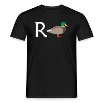 Rente Ente Ruhestand Pension Frührente Geschenk - Männer T-Shirt - Schwarz - Vorne - AI Model Male 178 light (178cm)