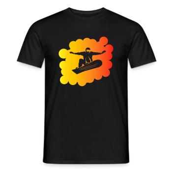 Snowboard Snowboarder - T-shirt homme - noir - Devant - AI Model Male 178 light (178cm)