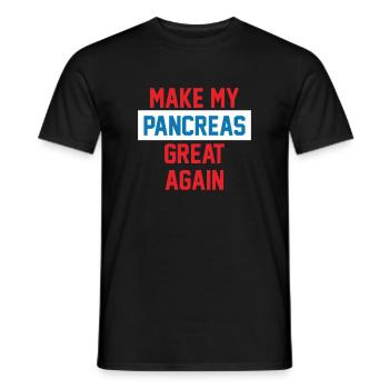 RENDRE MON PANCRÉAS À NOUVEAU GRAND - T-shirt homme - noir - Devant - AI Model Male 178 light (178cm)