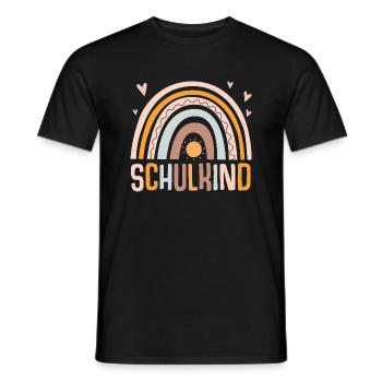 Schulkind Regenbogen Sonnenschein Mädchen - Männer T-Shirt - Schwarz - Vorne - AI Model Male 178 light (178cm)
