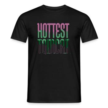 chat persan avocats geek déclaration géniale - T-shirt homme - noir - Devant - AI Model Male 178 light (178cm)