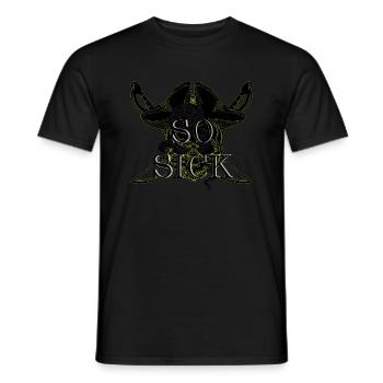 Piraten Totenkopf So Sick - Männer T-Shirt - Schwarz - Vorne - AI Model Male 178 light (178cm)