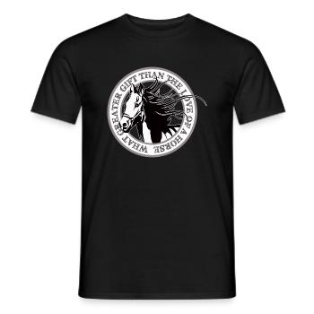 Les chevaux aiment - T-shirt homme - noir - Devant - AI Model Male 178 light (178cm)