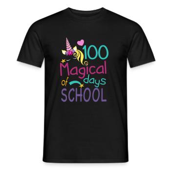 100 Magical Days - Männer T-Shirt - Schwarz - Vorne - AI Model Male 178 light (178cm)