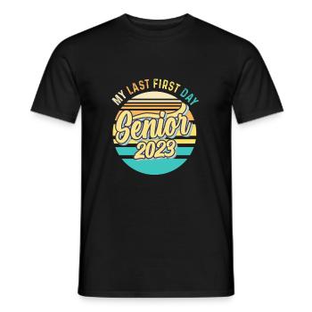 My Last First Day Senior Class Of 2023 - Männer T-Shirt - Schwarz - Vorne - AI Model Male 178 light (178cm)