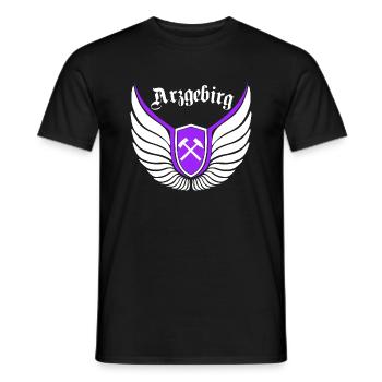 Erzgebirge meine Haamit - Männer T-Shirt - Schwarz - Vorne - AI Model Male 178 light (178cm)