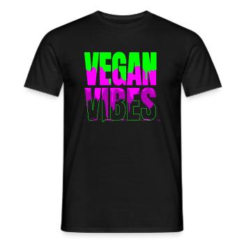 veganism veggie vegetable pro vegan sayings - Männer T-Shirt - Schwarz - Vorne - AI Model Male 178 light (178cm)