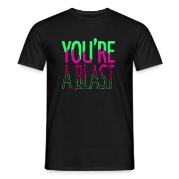 birthday present idea fun astrology astrophysics - Men's T-Shirt - black - Front - AI Model Male 178 light (178cm)