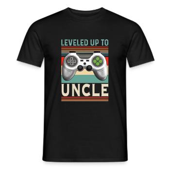 Funny I'm going to level uncle up to uncle - Men's T-Shirt - black - Front - AI Model Male 178 light (178cm)