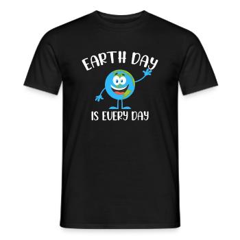 Earth Day is every day - Männer T-Shirt - Schwarz - Vorne - AI Model Male 178 light (178cm)