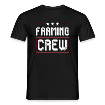 Équipage agricole - T-shirt homme - noir - Devant - AI Model Male 178 light (178cm)