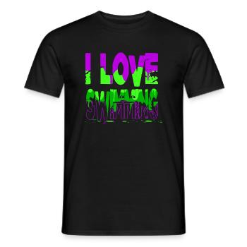 Triathlon Meilleure blague de natation drôle Humour Équipe de natation - T-shirt homme - noir - Devant - AI Model Male 178 light (178cm)