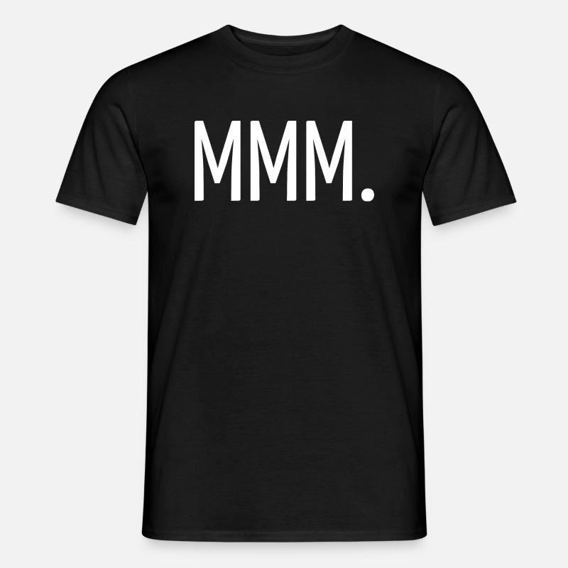 MMM. - Männer T-Shirt - Schwarz