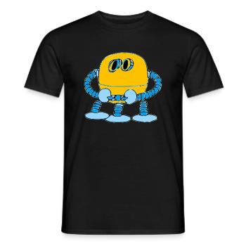 R3D4 le petit robot - T-shirt homme - noir - Devant - AI Model Male 178 light (178cm)