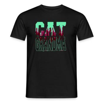 love avogato black cat hoodies and sweatshirts - Männer T-Shirt - Schwarz - Vorne - AI Model Male 178 light (178cm)