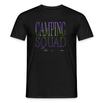 camping hoodie hike camping funny tshirt humor - Männer T-Shirt - Schwarz - Vorne - AI Model Male 178 light (178cm)