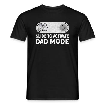 Schieberegler, um den Dad-Modus zu aktivieren - New Dad Soon To Be Da - Männer T-Shirt - Schwarz - Vorne - AI Model Male 178 light (178cm)