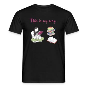 The Book - Männer T-Shirt - Schwarz - Vorne - AI Model Male 178 light (178cm)