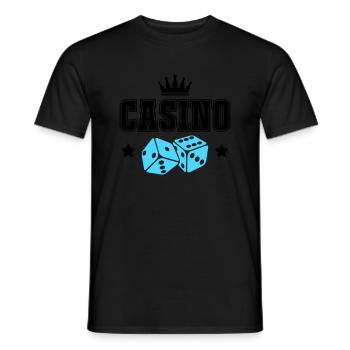 Casino - Men's T-Shirt - black - Front - AI Model Male 178 light (178cm)