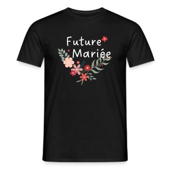 Floral Bride - The Bride Flowers - Men's T-Shirt - black - Front - AI Model Male 178 light (178cm)