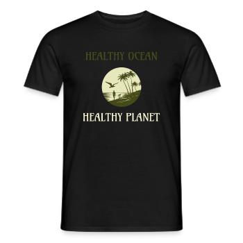 Marine Conservation - Men's T-Shirt - black - Front - AI Model Male 178 light (178cm)