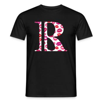 Brief an die Küsse - Männer T-Shirt - Schwarz - Vorne - AI Model Male 178 light (178cm)